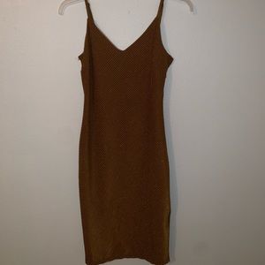 Gold sparklie night slip dress